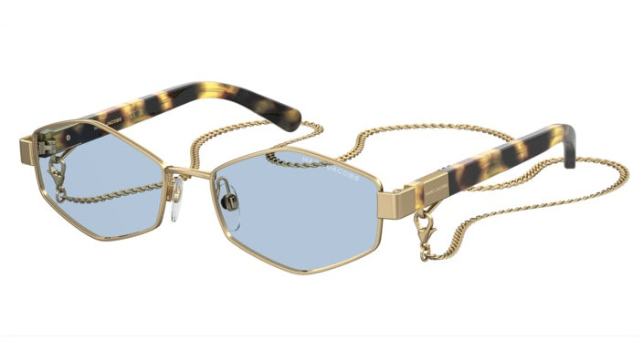 Marc Jacobs MARC 496/S 013-KU Or - vue trois-quarts principale, avec chaîne