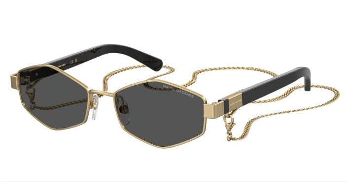 Marc Jacobs MARC 496/S J5G-IR Or - vue trois-quarts principale, avec chaîne