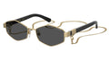 Marc Jacobs MARC 496/S J5G-IR Or - vue trois-quarts principale, avec chaîne