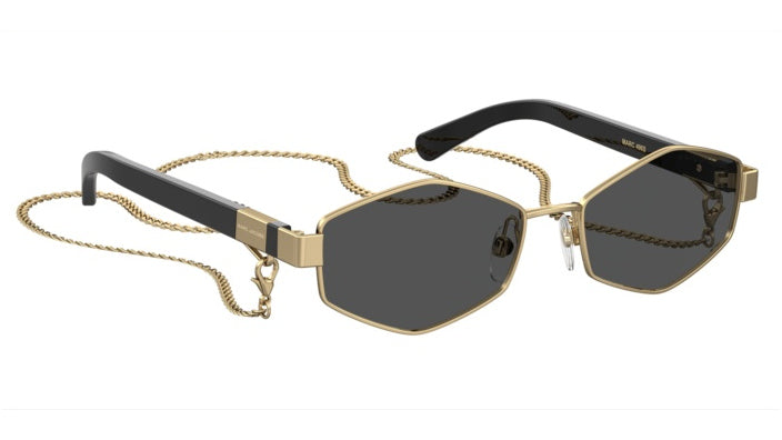 Marc Jacobs MARC 496/S J5G-IR Or - autre vue trois-quarts, avec chaîne
