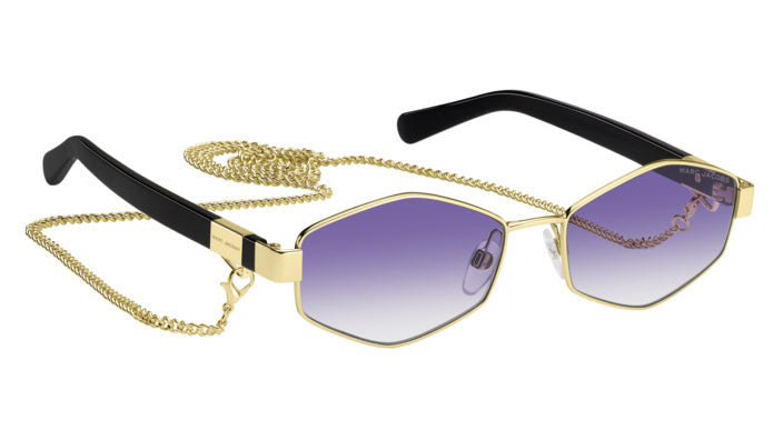 Marc Jacobs MARC 496/S S9E-DG Or violet - autre vue trois-quarts, avec chaîne