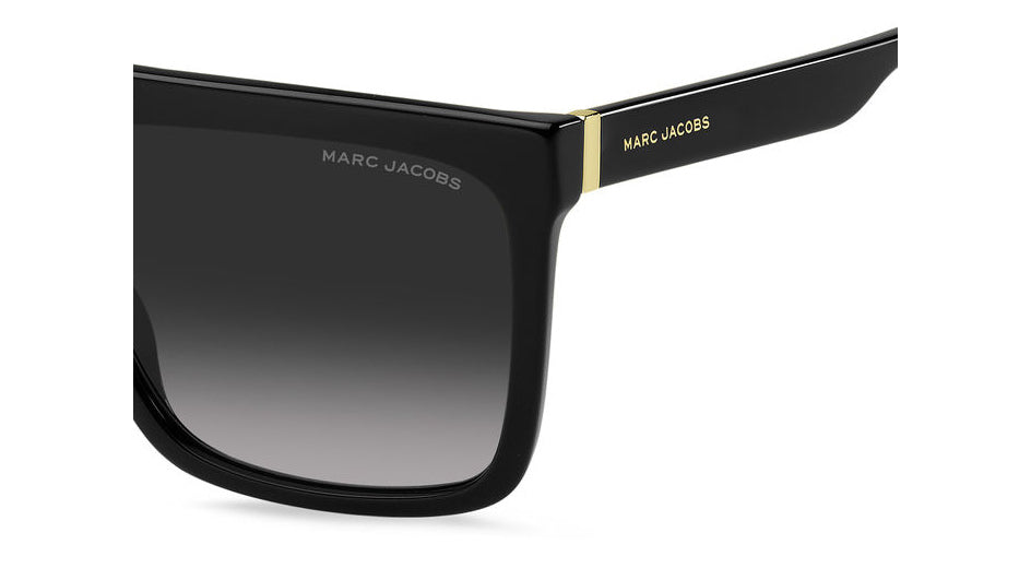 Marc Jacobs MARC 639/S 807-9O Noir - vue latérale rapprochée, détail de branche