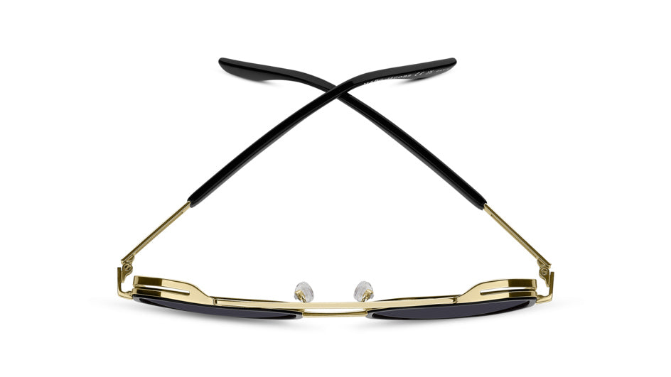Marc Jacobs MARC 782/S RHL-9O Or noir - vue du dessus, branches ouvertes