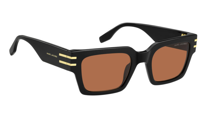 Marc Jacobs MARC 787/S 8LZ-W7 Noir orange - autre vue trois-quarts