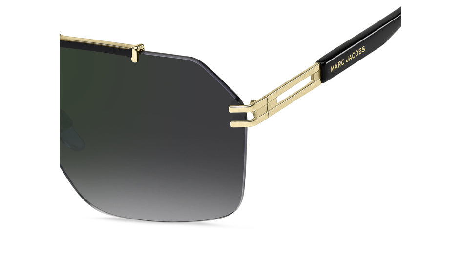 Marc Jacobs MARC 837/S RHL-NU Or noir - vue latérale rapprochée, détail de branche