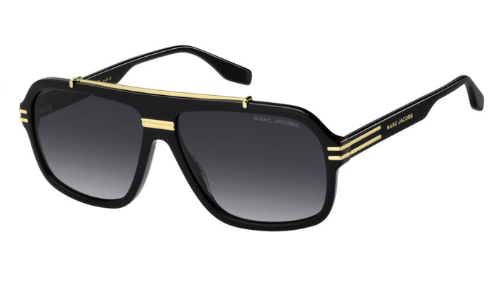 Marc Jacobs MARC 840/S 2M2-9O Noir or - vue trois-quarts principale