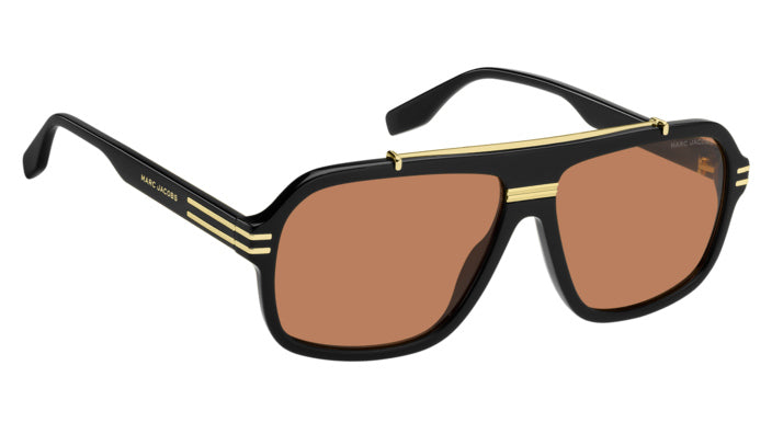 Marc Jacobs MARC 840/S 8LZ-W7 Noir orange - autre vue trois-quarts
