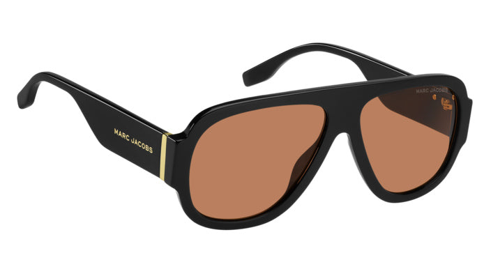 Marc Jacobs MARC 843/S 8LZ-W7 Noir orange - autre vue trois-quarts