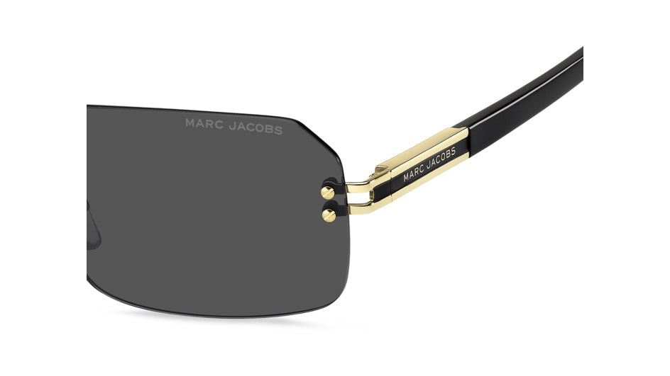 Marc Jacobs MARC 902/S RHL-IR Or noir - vue latérale rapprochée, détail de branche