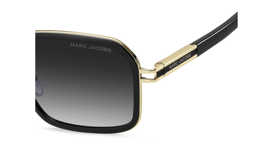 Marc Jacobs MARC 903/S RHL-9O Or noir - vue latérale rapprochée, détail de branche