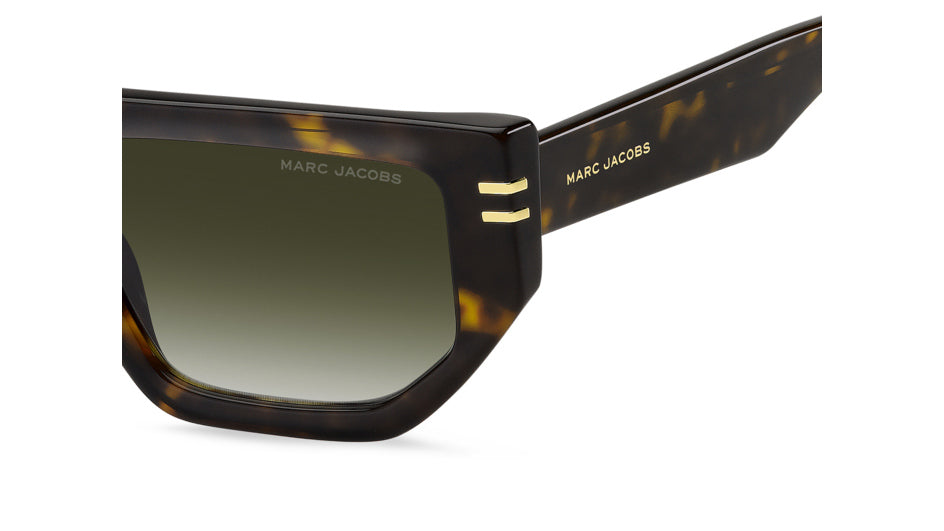 Marc Jacobs MARC 904/S 086-9K Havane marron - vue latérale rapprochée, détail de branche