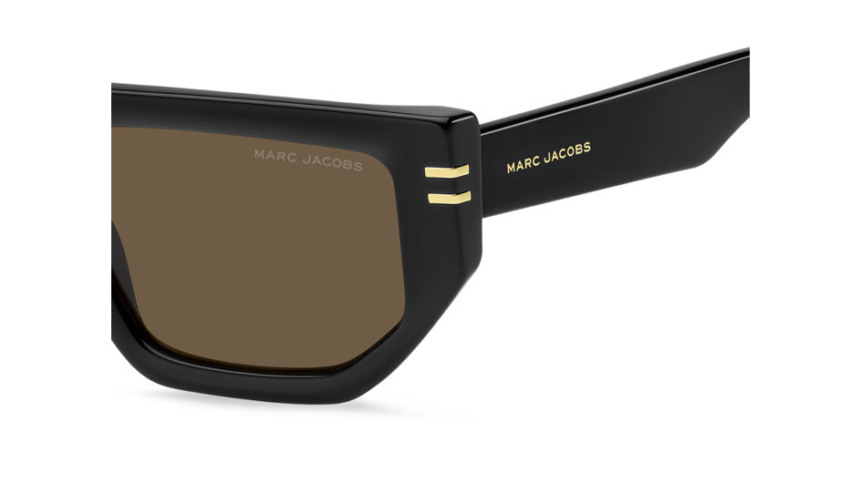 Marc Jacobs MARC 904/S 807-70 Noir - vue latérale rapprochée, détail de branche