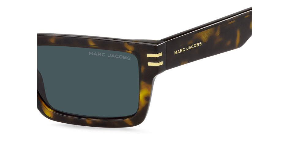 Marc Jacobs MARC 905/S 086-KU Havane marron - vue latérale rapprochée, détail de branche