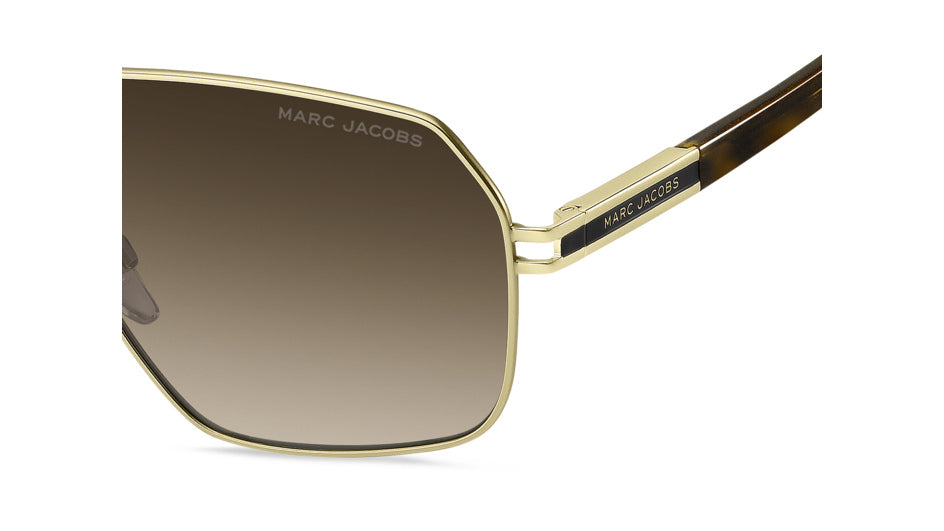 Marc Jacobs MARC 906/S 8SO-HA Or havane - vue latérale rapprochée, détail de branche