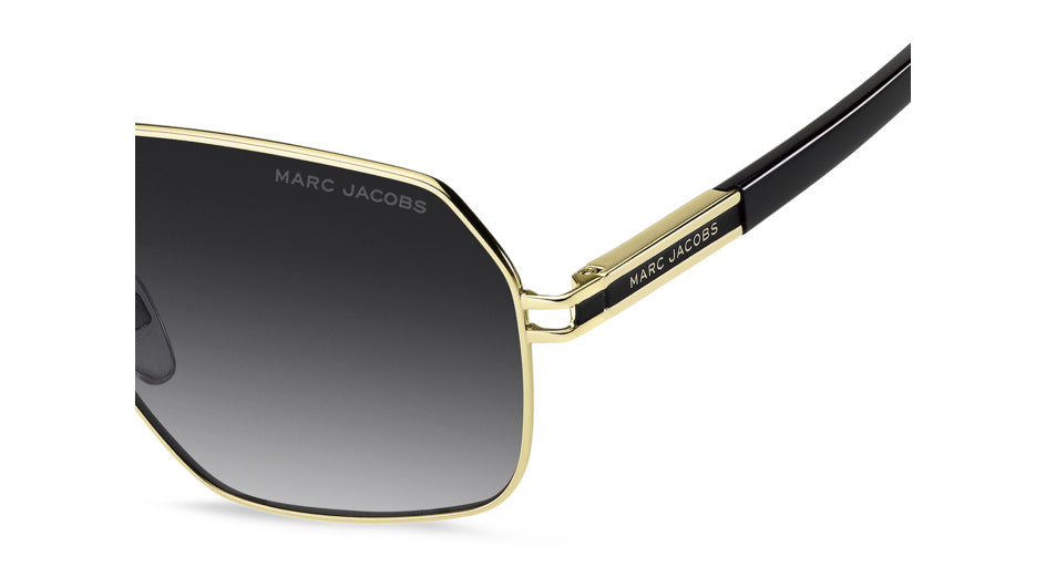 Marc Jacobs MARC 906/S RHL-9O Or noir - vue latérale rapprochée, détail de branche