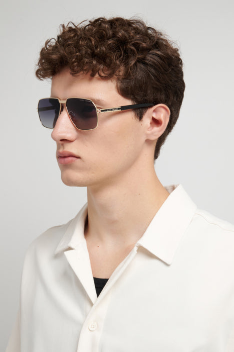 Marc Jacobs MARC 906/S RHL-9O Or noir - photo avec mannequin, trois-quarts