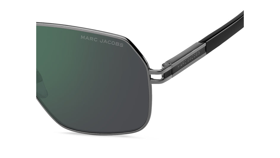 Marc Jacobs MARC 906/S V81-MT Gris noir - vue latérale rapprochée, détail de branche
