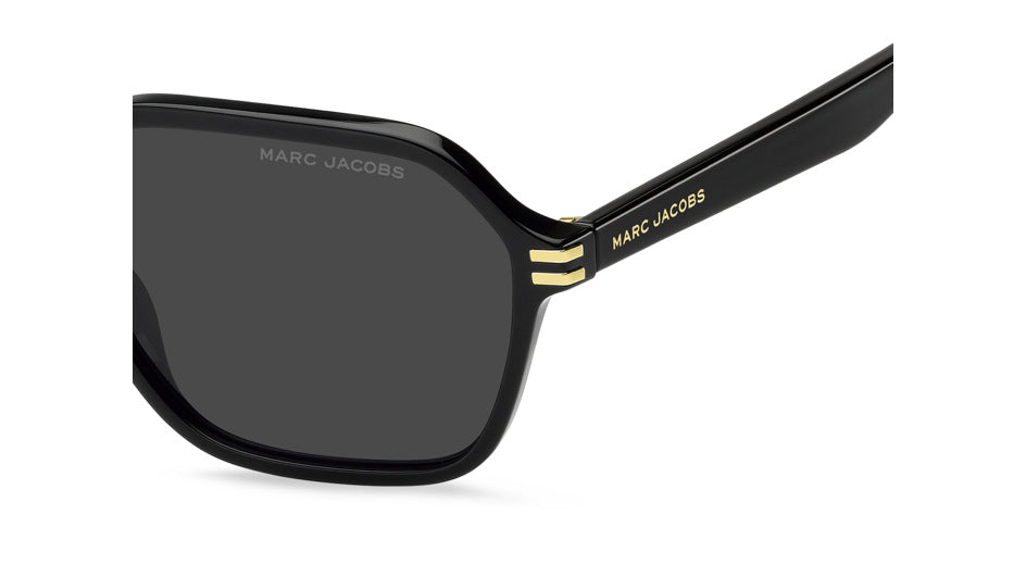 Marc Jacobs MARC 907/S 807-IR Noir - vue latérale rapprochée, détail de branche