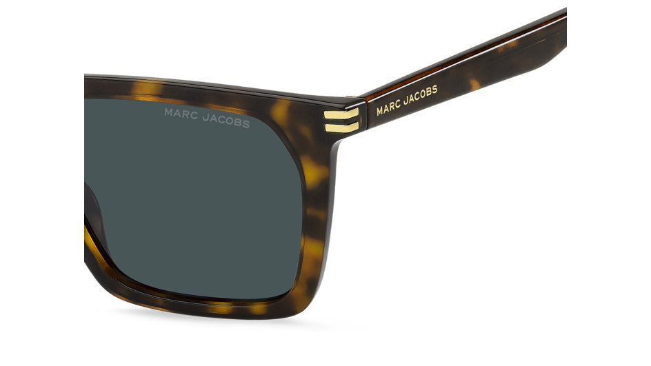 Marc Jacobs MARC 908/S 086-KU Havane marron - vue latérale rapprochée, détail de branche