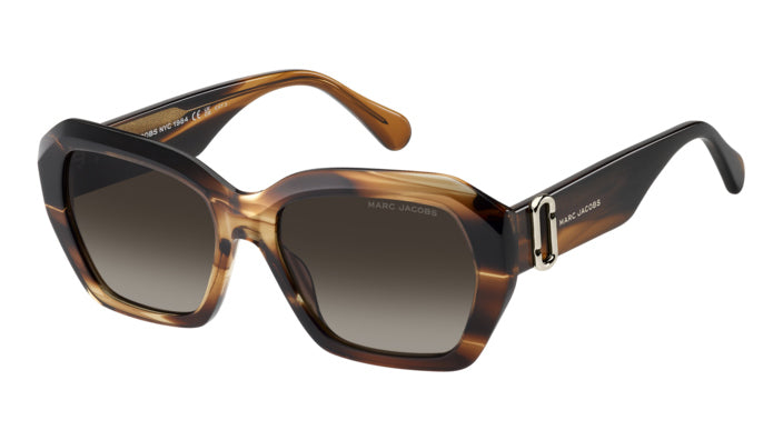 Marc Jacobs MARC 922/S EX4-HA Marron corne - vue trois-quarts