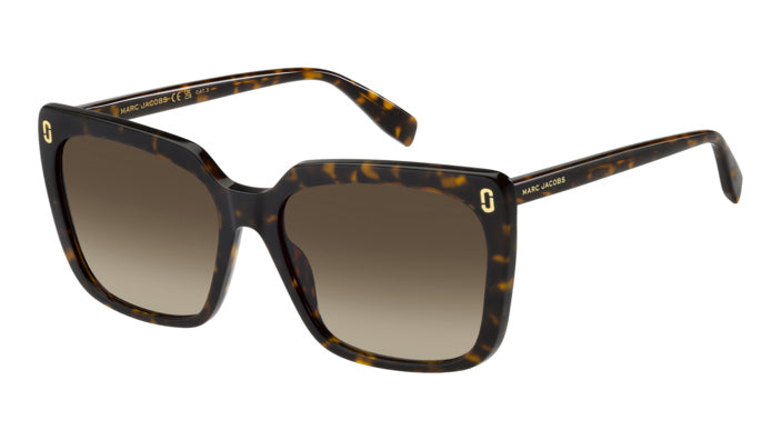 Marc Jacobs MJ 1148/S 086-HA Havane marron - vue trois-quarts