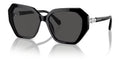 Lunettes de soleil Swarovski SK6017 100187 Noir - vue trois-quarts