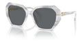 Lunettes de soleil Swarovski SK6017 104287 Blanc - vue trois-quarts