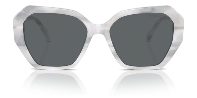 Lunettes de soleil Swarovski SK6017 104287 Blanc - vue de face