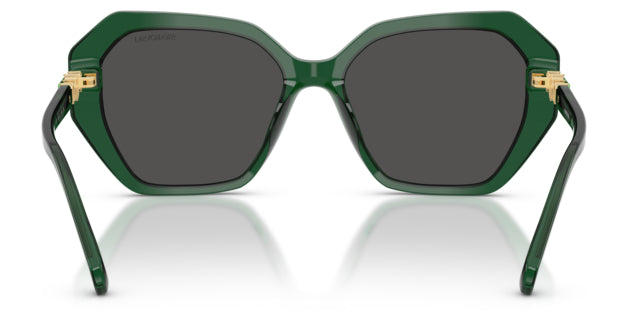 Lunettes de soleil Swarovski SK6017 104587 Vert transparent - vue arrière