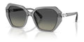 Lunettes de soleil Swarovski SK6017 106211 Gris transparent - vue trois-quarts