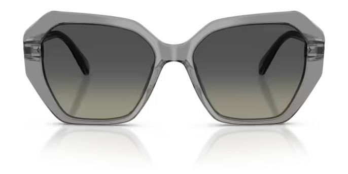 Lunettes de soleil Swarovski SK6017 106211 Gris transparent - vue de face