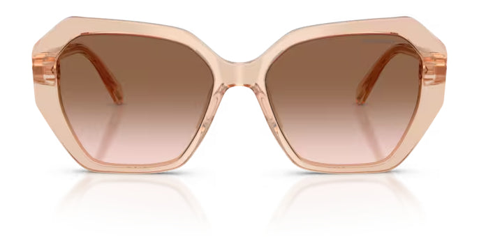Lunettes de soleil Swarovski SK6017 106313 Beige transparent - vue de face
