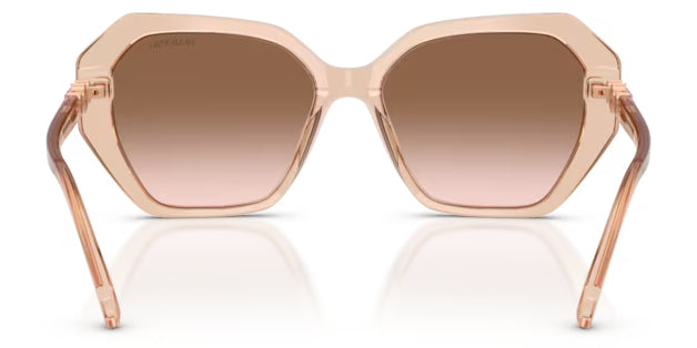 Lunettes de soleil Swarovski SK6017 106313 Beige transparent - vue arrière
