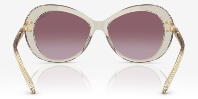 Lunettes de soleil Swarovski SK6026 30038H Beige transparent - vue arrière