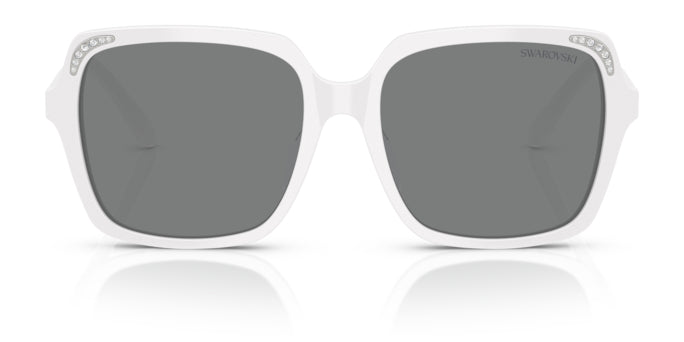 Lunettes de soleil Swarovski SK6034D 105087 Blanc - vue de face