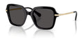 Lunettes de soleil Swarovski SK6040 100187 noires - vue trois-quarts