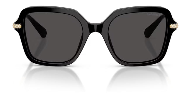 Lunettes de soleil Swarovski SK6040 100187 noires - vue de face