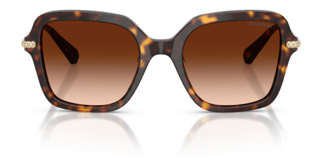 Lunettes de soleil Swarovski SK6040 100274 Havane - vue de face
