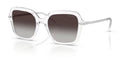 Lunettes de soleil Swarovski SK6040 10278G Transparent - vue trois-quarts