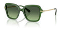 Lunettes de soleil Swarovski SK6040 10812A Vert foncé transparent - vue trois-quarts