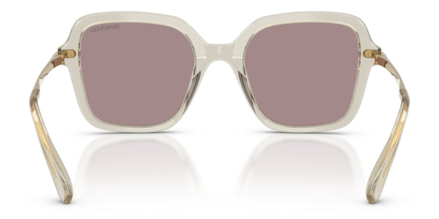 Lunettes de soleil Swarovski SK6040 3003LA Beige transparent - vue arrière