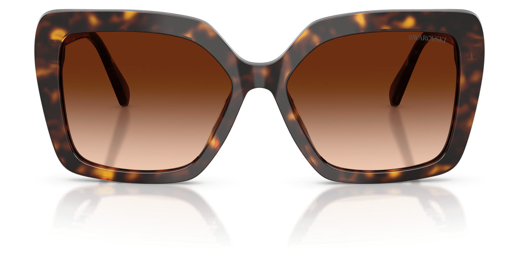 Lunettes de soleil Swarovski SK6049 100274 Havane - vue de face