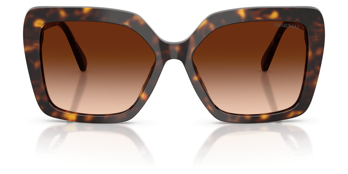 Lunettes de soleil Swarovski SK6049 100274 Havane - vue de face