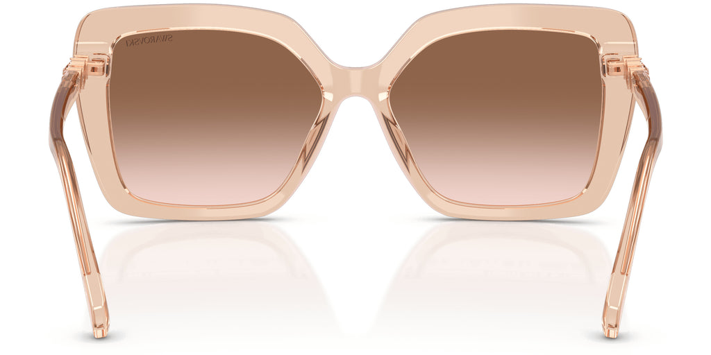 Lunettes de soleil Swarovski SK6049 106313 Beige transparent - vue arrière