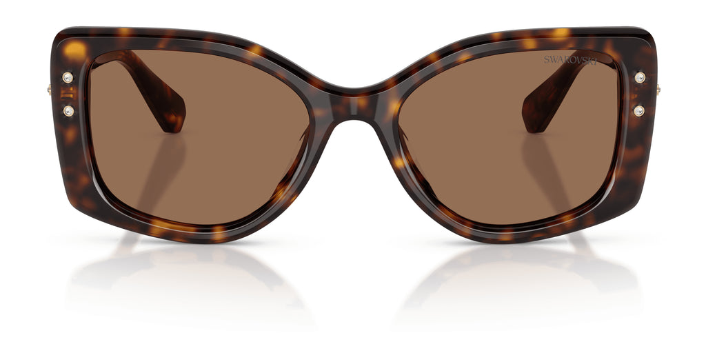 Lunettes de soleil Swarovski SK6058U 100273 Havane - vue de face