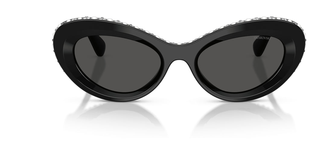 Lunettes de soleil Swarovski SK6061U 110687 Noir - vue de face