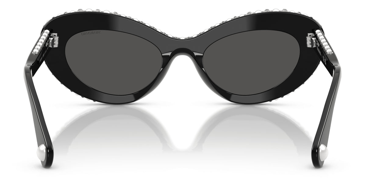 Lunettes de soleil Swarovski SK6061U 110687 Noir - vue arrière