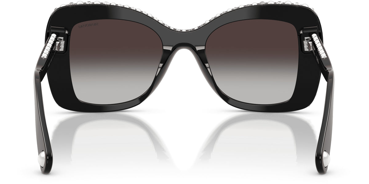 Lunettes de soleil Swarovski SK6062U 10938G Noir - vue arrière