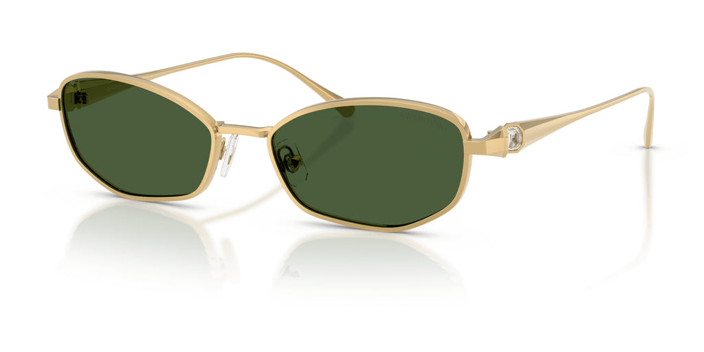 Lunettes de soleil Swarovski SK7042 400471 Or - vue trois-quarts