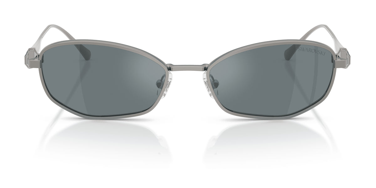 Lunettes de soleil Swarovski SK7042 40096G Gunmetal - vue de face